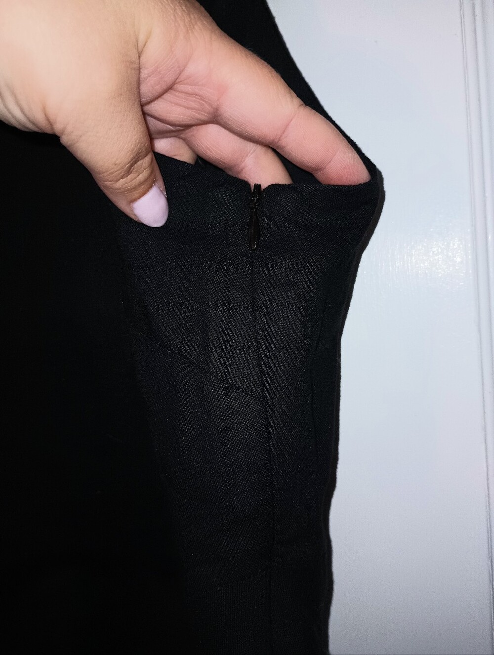 LOFT Black Sleeveless Peplum Tunic - Picture 3 of 5